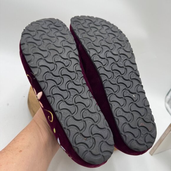 Papillo(Birkenstock) Velvet purple shoes Size 40 41  size 9.5 10 embroidered boh - Picture 14 of 16